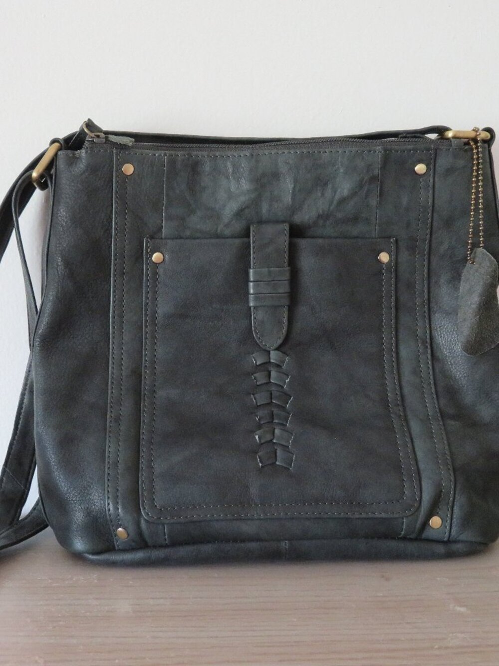 Great American Leatherworks Black Crossbody Handbag Purse
